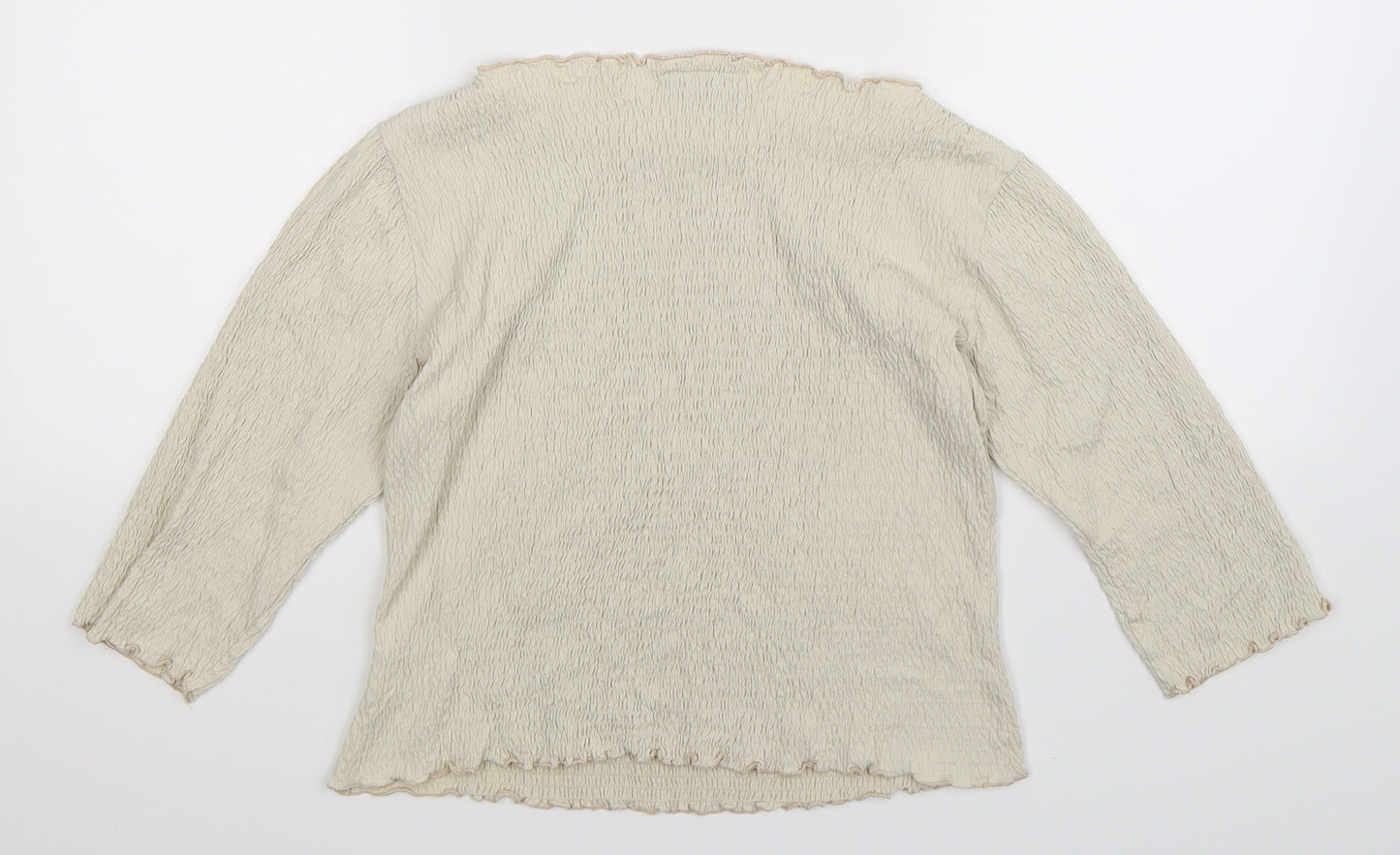 Principles Womens Beige   Basic T-Shirt Size 10
