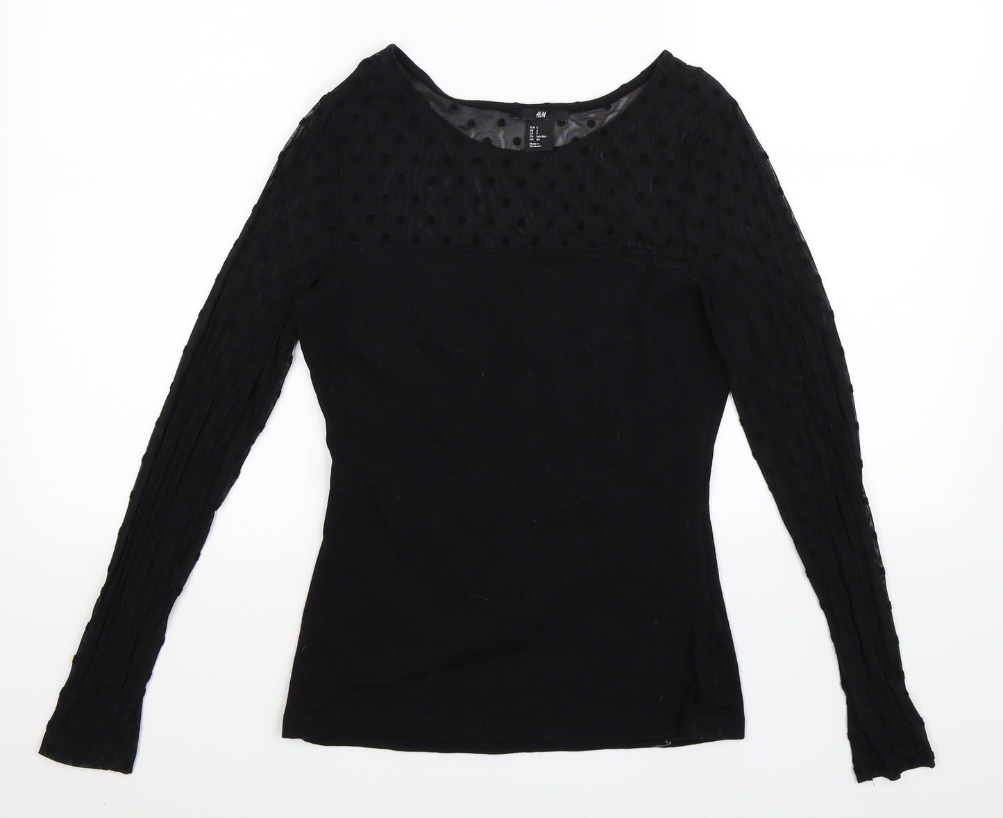 H&M Womens Black   Pullover Jumper Size S
