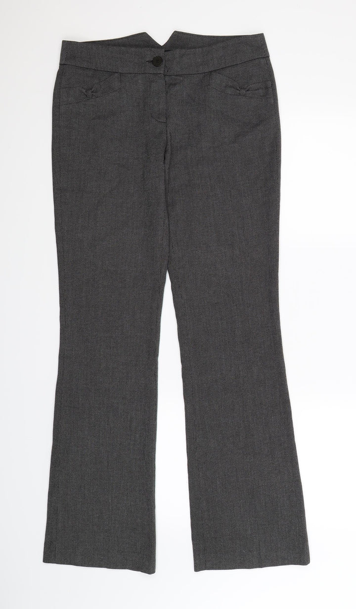 NAF NAF Womens Grey Trousers Size 32 in L32 in