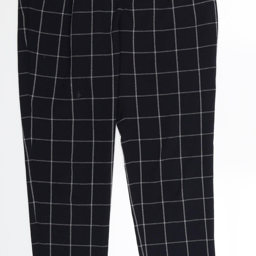 CLAUDIE PIERLOT Womens Blue Check  Trousers  Size 30 in L28 in