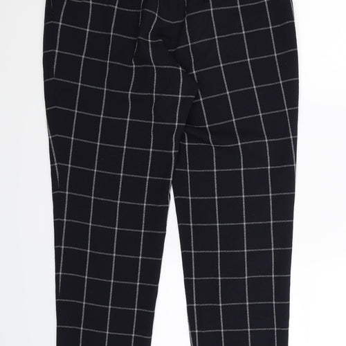 CLAUDIE PIERLOT Womens Blue Check  Trousers  Size 30 in L28 in
