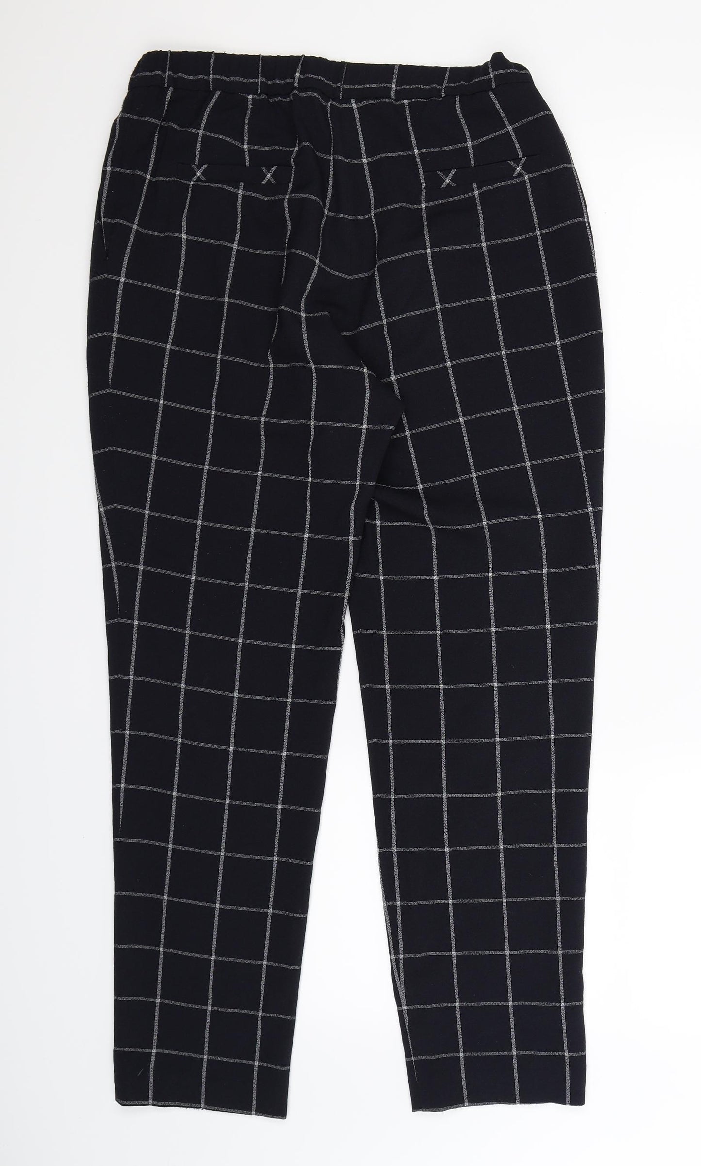 CLAUDIE PIERLOT Womens Blue Check  Trousers  Size 30 in L28 in