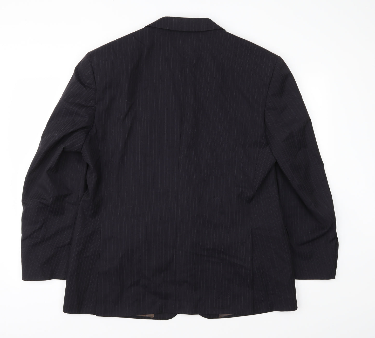 Marks and Spencer Mens Blue Striped  Jacket Suit Jacket Size 44