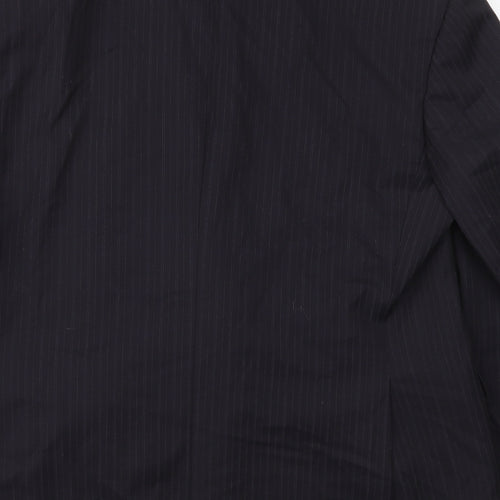 Marks and Spencer Mens Blue Striped  Jacket Suit Jacket Size 44