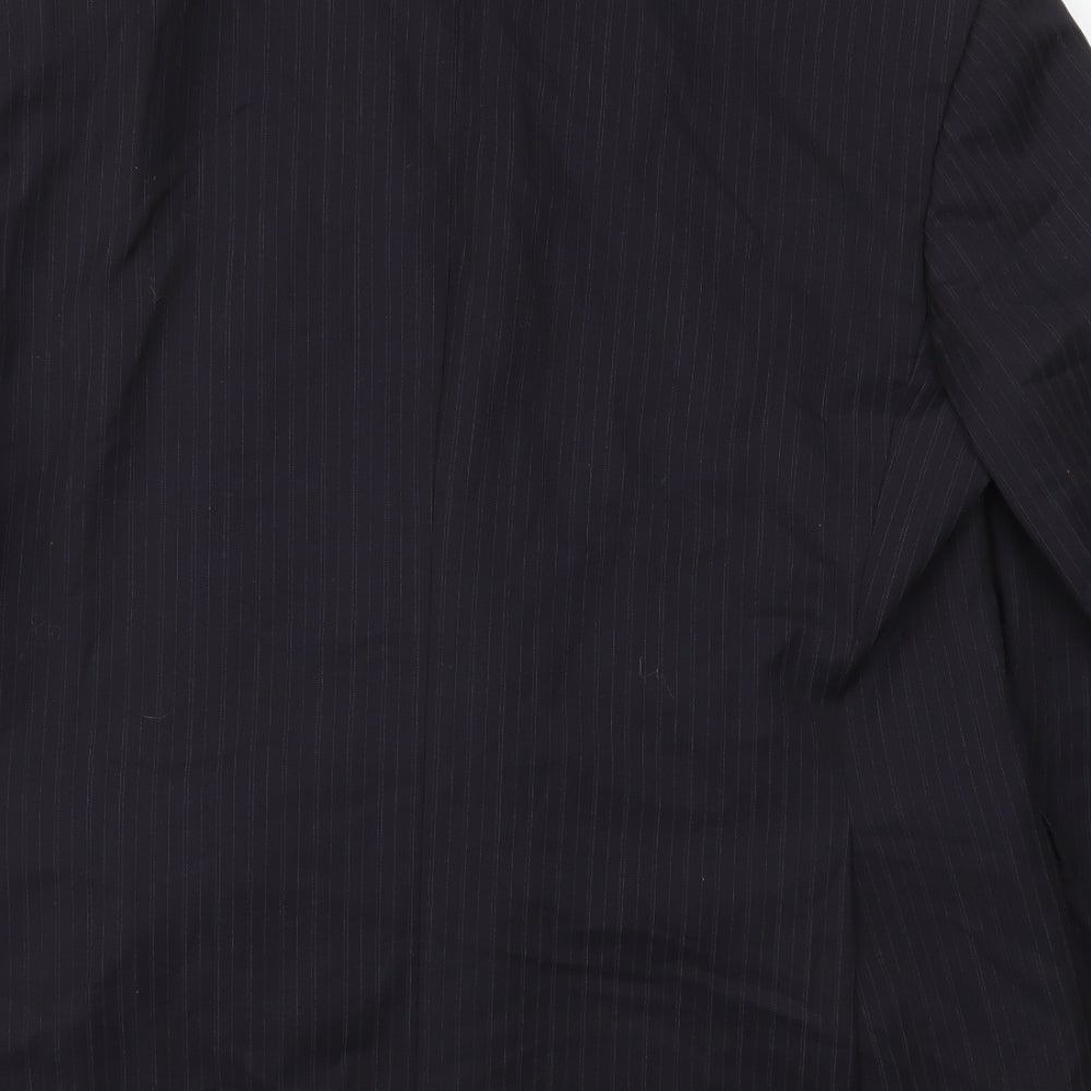 Marks and Spencer Mens Blue Striped  Jacket Suit Jacket Size 44