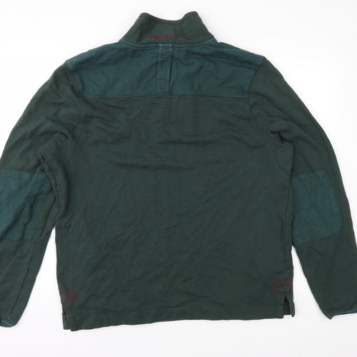 White Stuff Mens Green  Jersey Pullover Sweatshirt Size M