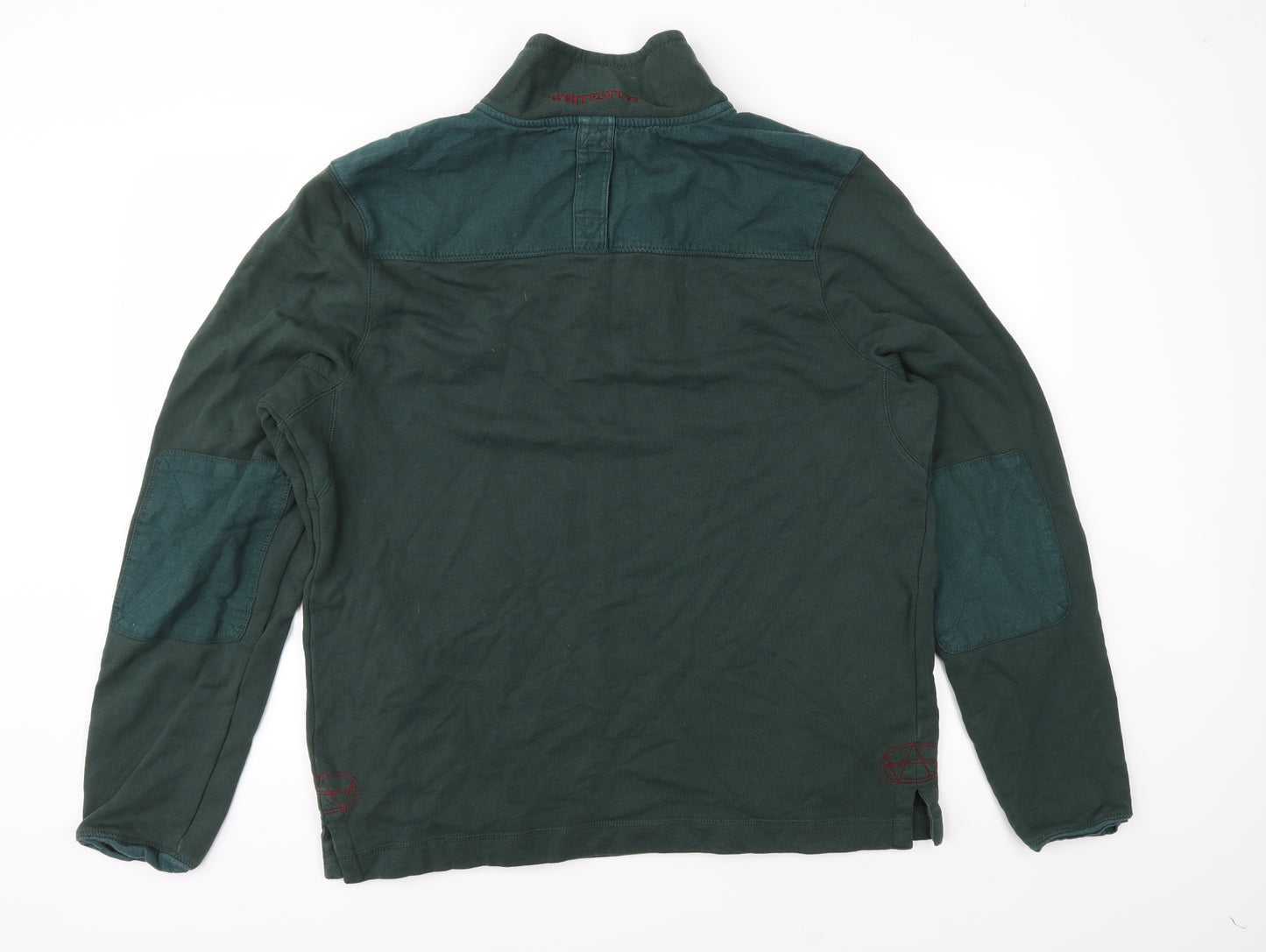 White Stuff Mens Green  Jersey Pullover Sweatshirt Size M