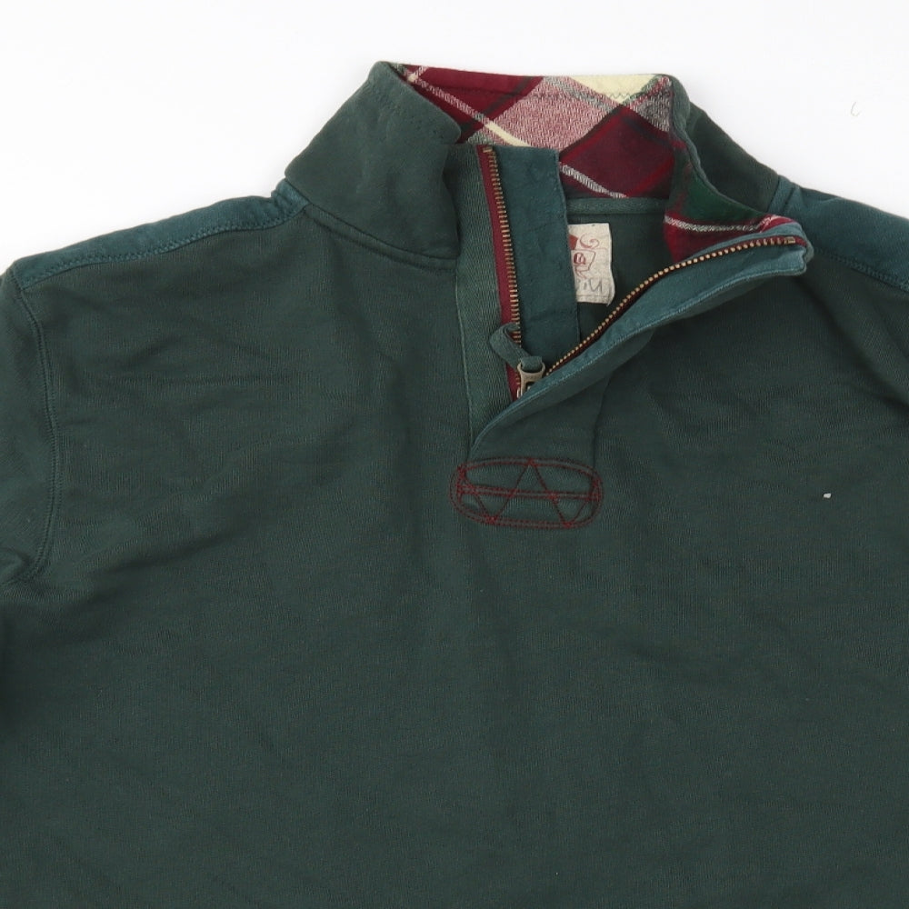 White Stuff Mens Green  Jersey Pullover Sweatshirt Size M