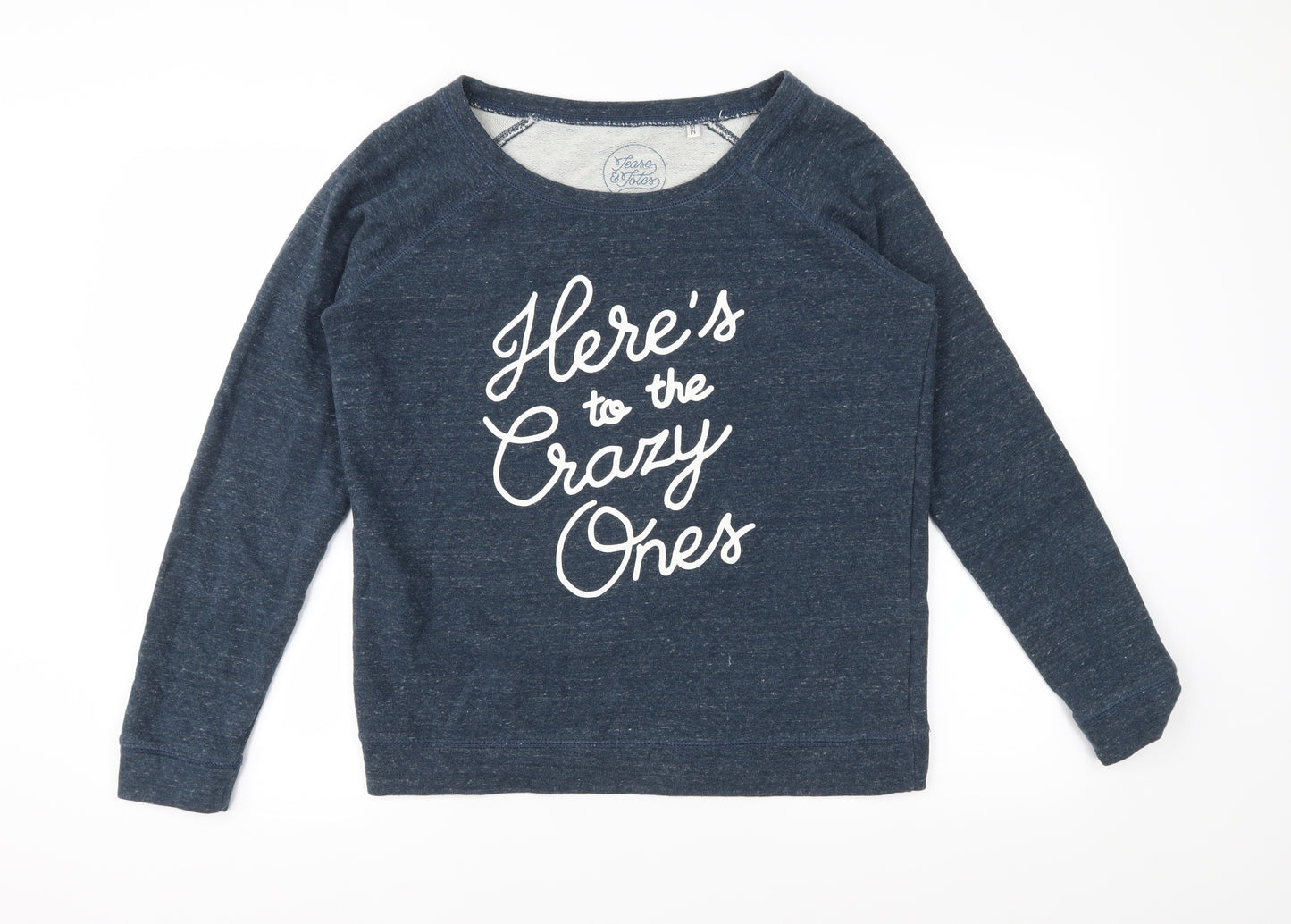 Stanley Stella Womens Blue  Jersey Pullover Sweatshirt Size M  - Organic Cotton