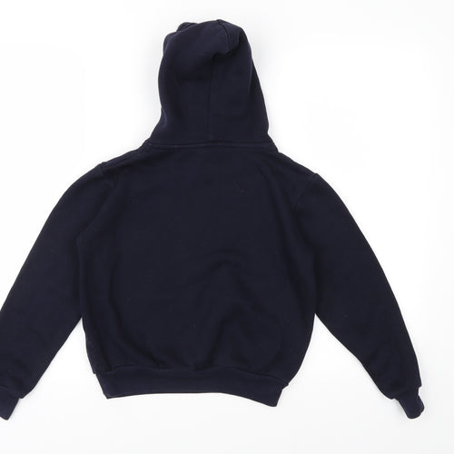 Hype Girls Blue  Jersey Pullover Hoodie Size 7-8 Years