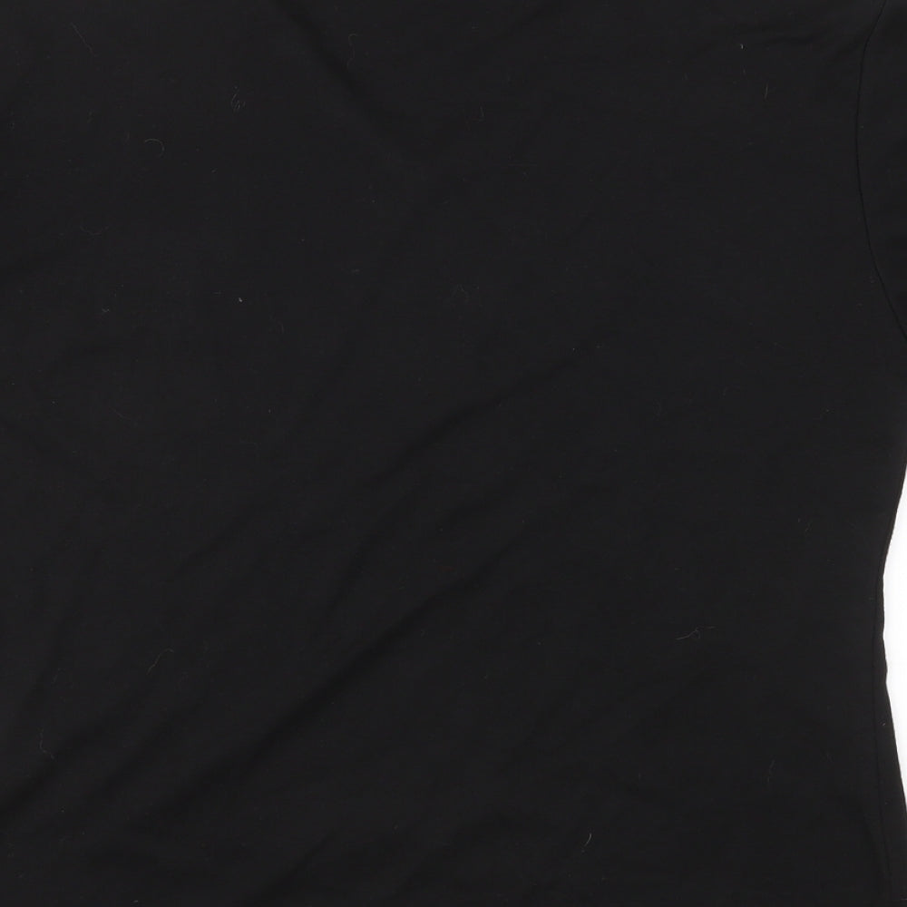 Paramour Womens Black  Jersey Basic T-Shirt Size M