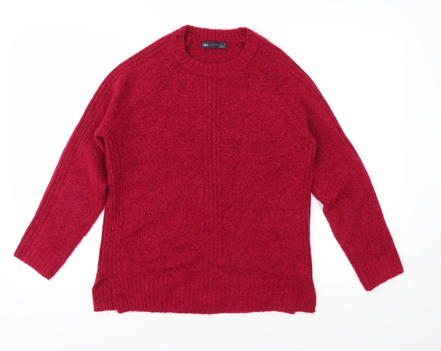 Marks and Spencer Womens Pink  Knit Pullover Jumper Size S