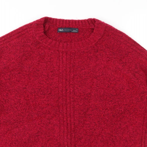 Marks and Spencer Womens Pink  Knit Pullover Jumper Size S