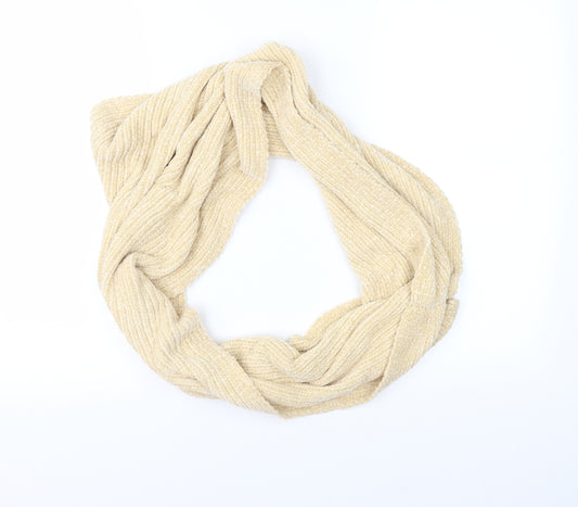 Front view of Divided women’s beige knit scarf