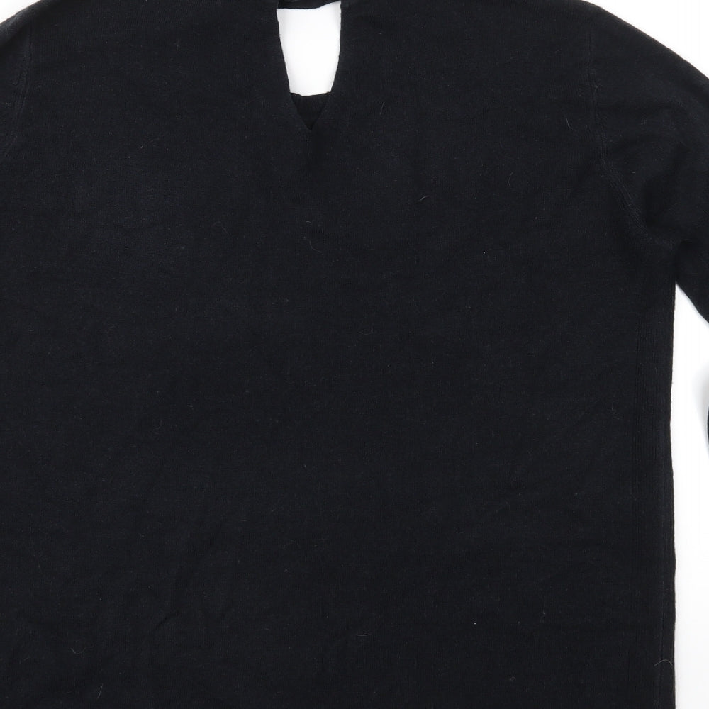 Dorothy Perkins Womens Black  Knit Pullover Jumper Size 16