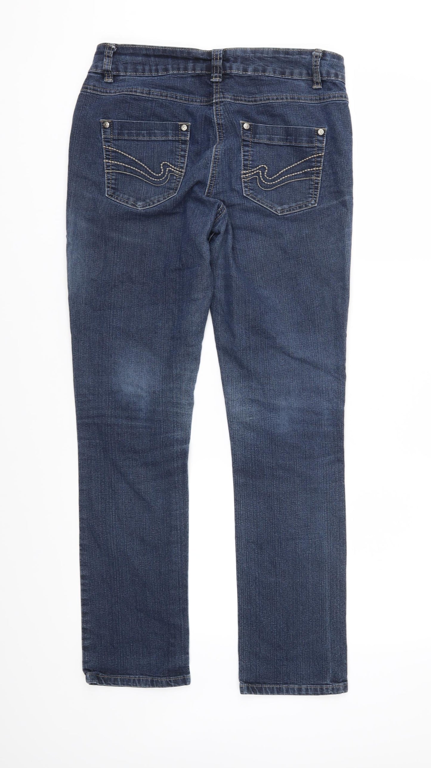 Debenhams Womens Blue  Denim Skinny Jeans Size 10 L31 in