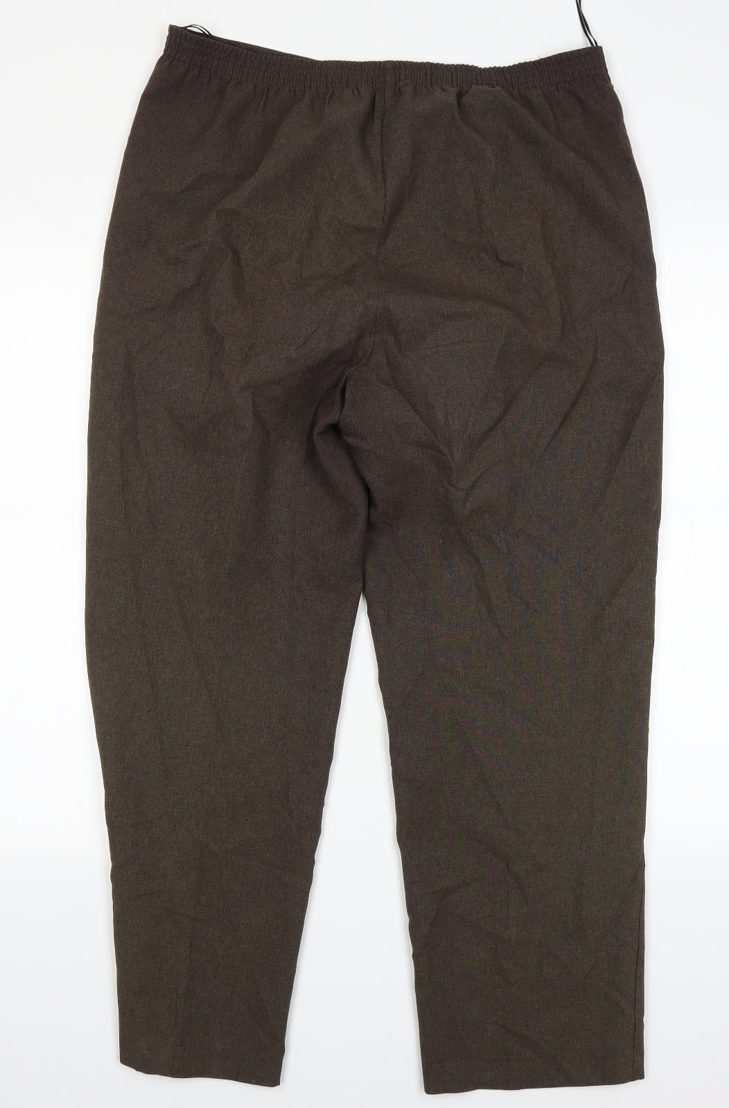 bonmarche Womens Brown Houndstooth  Trousers  Size 14 L26 in