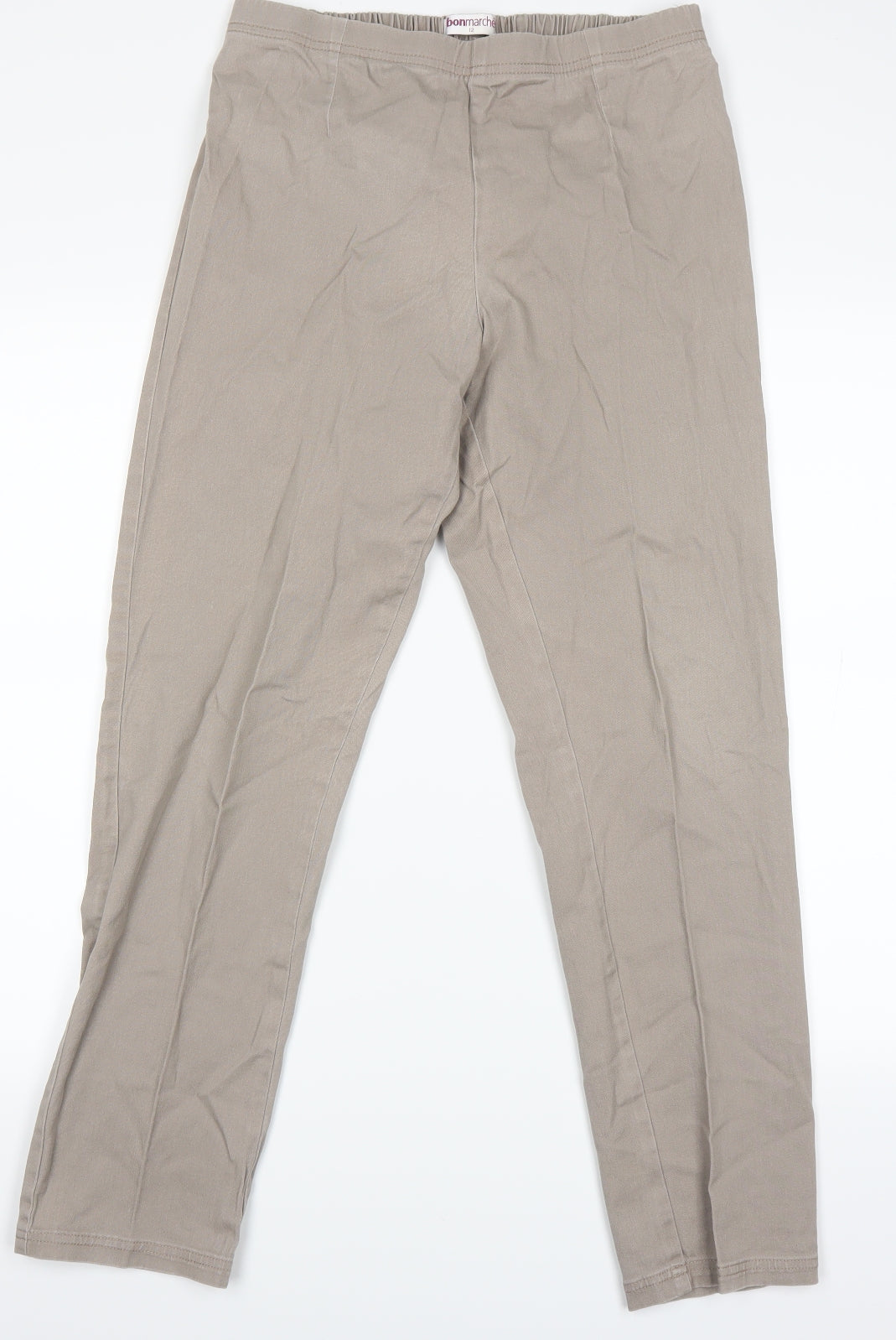 Bonmarché Womens Beige   Trousers  Size 12 L23 in