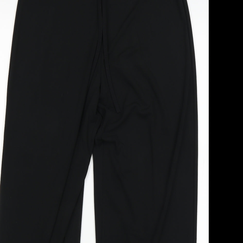 Preworn Womens Black   Trousers  Size 12 L27 in
