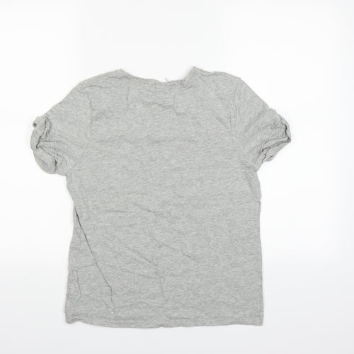 Calvin Klein Womens Grey Solid  Top Pyjama Top Size 8