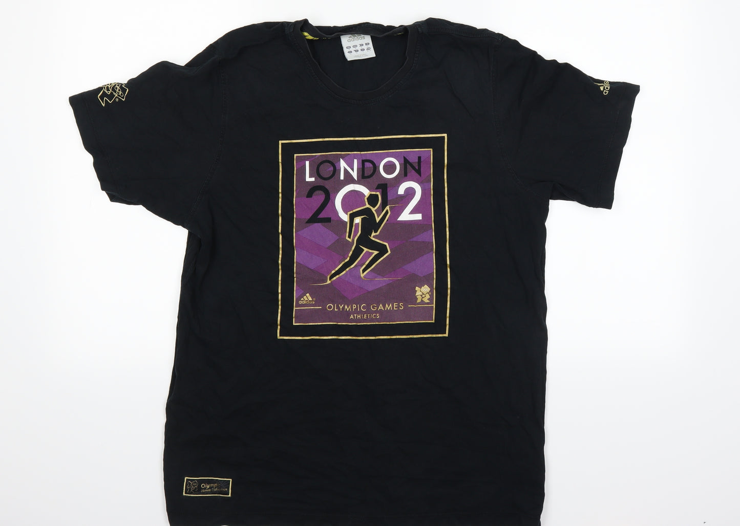 adidas Mens Black    T-Shirt Size M  - Olympics