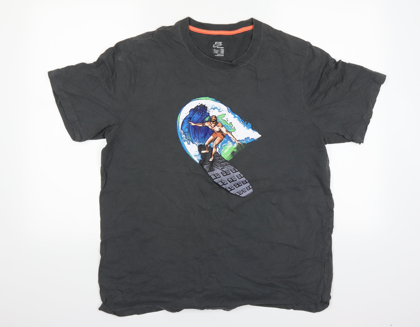 Nike Mens Grey    T-Shirt Size XL