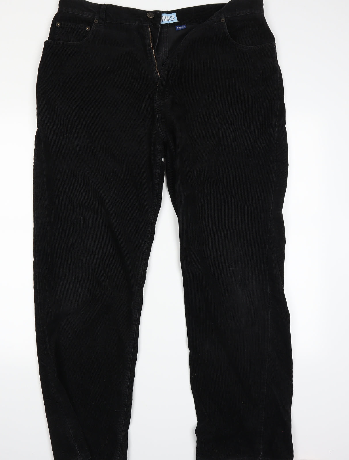 Denim & Co. Mens Black   Straight Jeans Size 34 L29 in