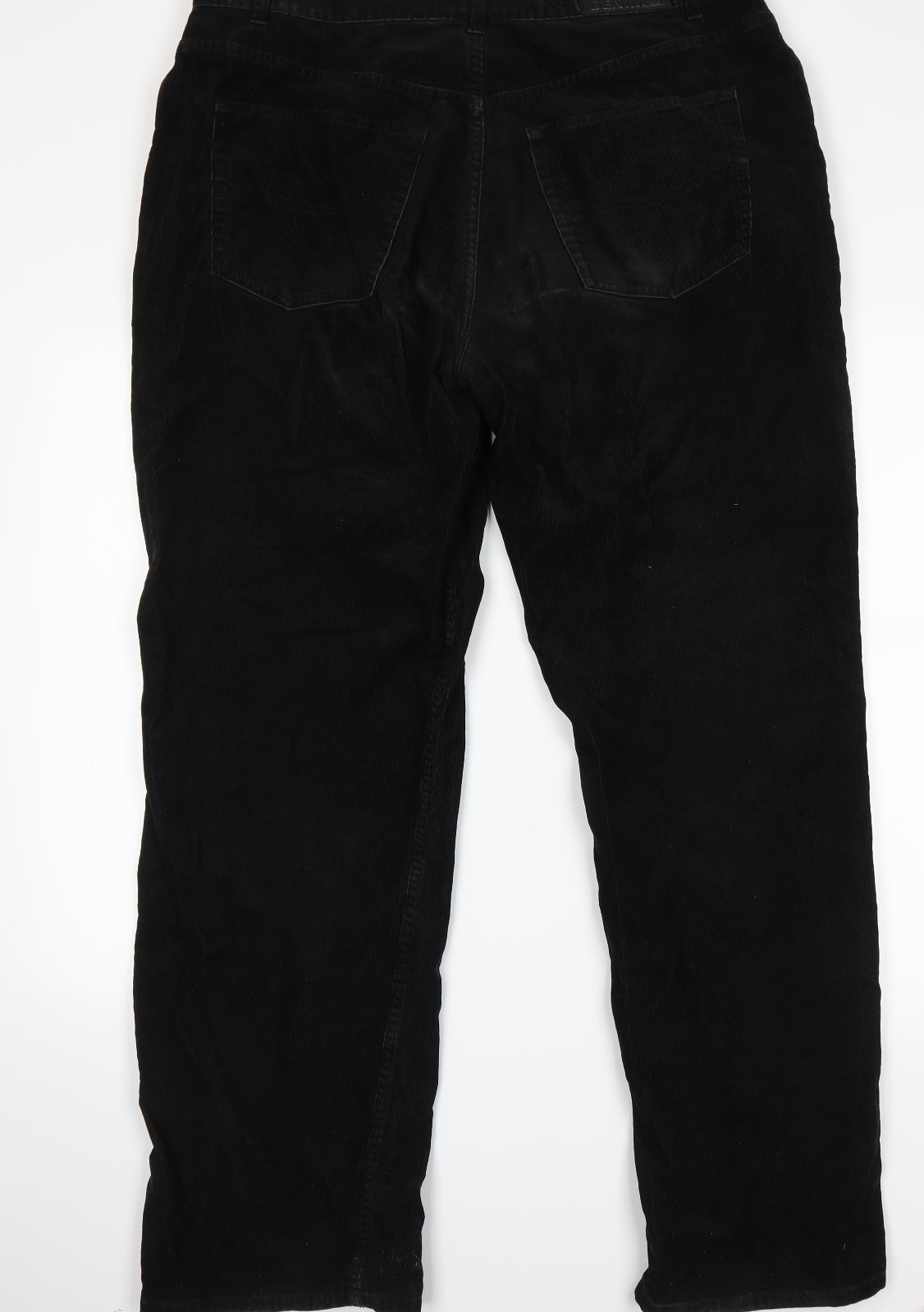 Denim & Co. Mens Black   Straight Jeans Size 34 L29 in