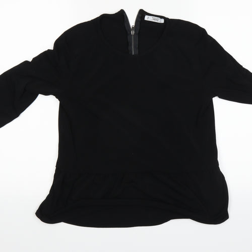 Mango Womens Black   Basic T-Shirt Size 10