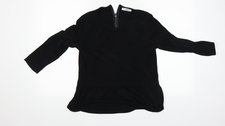 Mango Womens Black   Basic T-Shirt Size 10