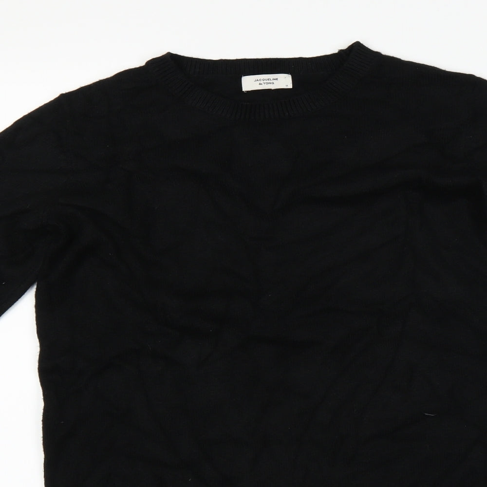 Jacqueline de Yong Womens Black   Pullover Jumper Size 10