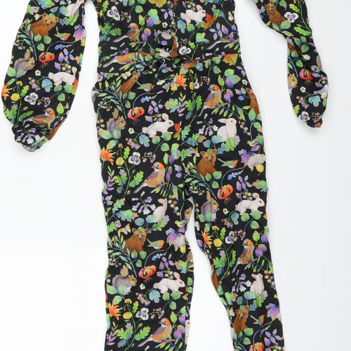 H&M Girls Multicoloured Floral  Jumpsuit One-Piece Size 8-9 Years