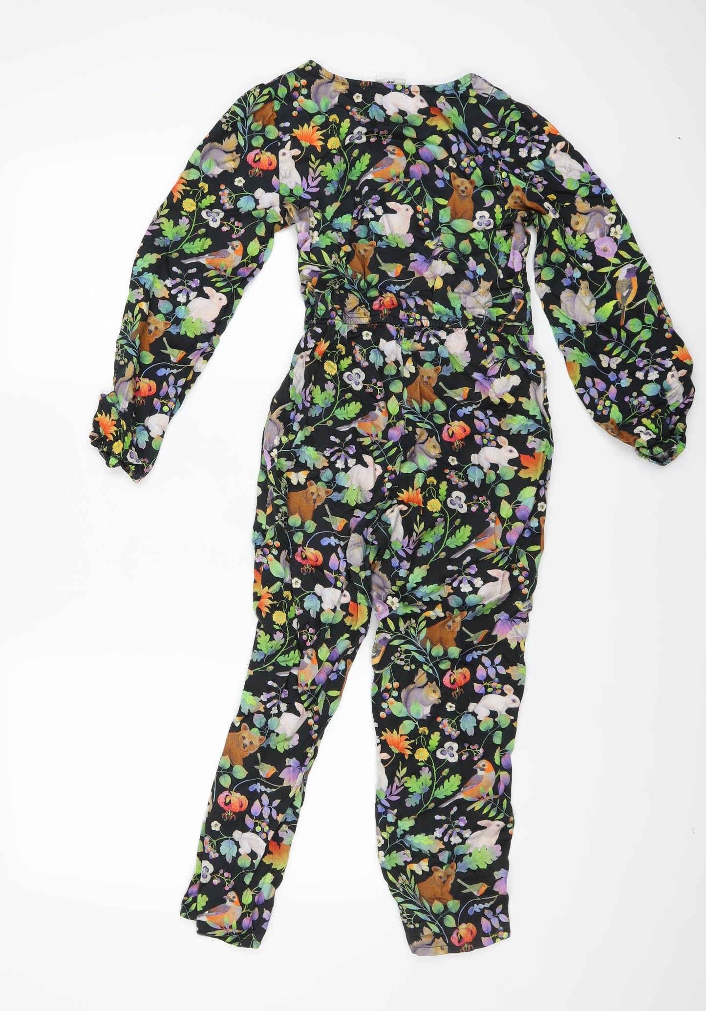 H&M Girls Multicoloured Floral  Jumpsuit One-Piece Size 8-9 Years