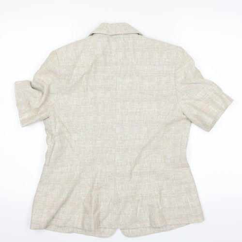 Gray & Osbourn Womens Beige   Jacket Blazer Size 10