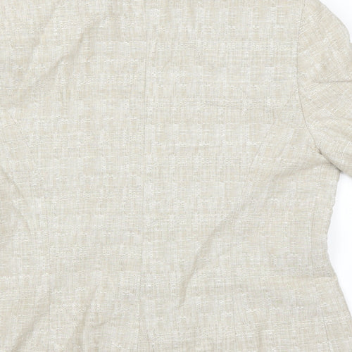 Gray & Osbourn Womens Beige   Jacket Blazer Size 10