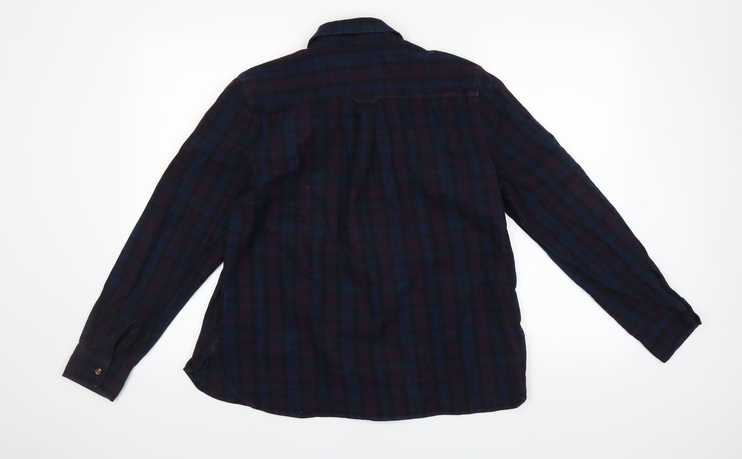 Hoggs of Fife Mens Multicoloured Check   Button-Up Size 18