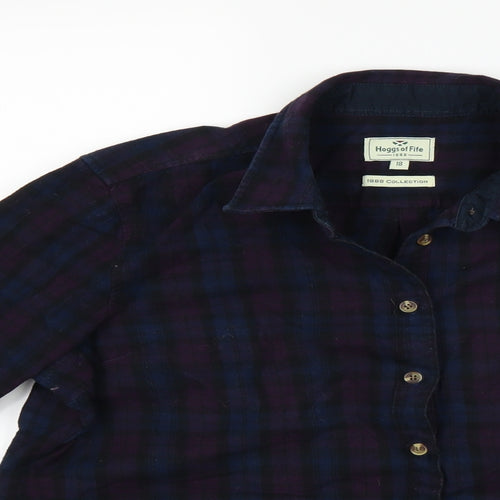Hoggs of Fife Mens Multicoloured Check   Button-Up Size 18
