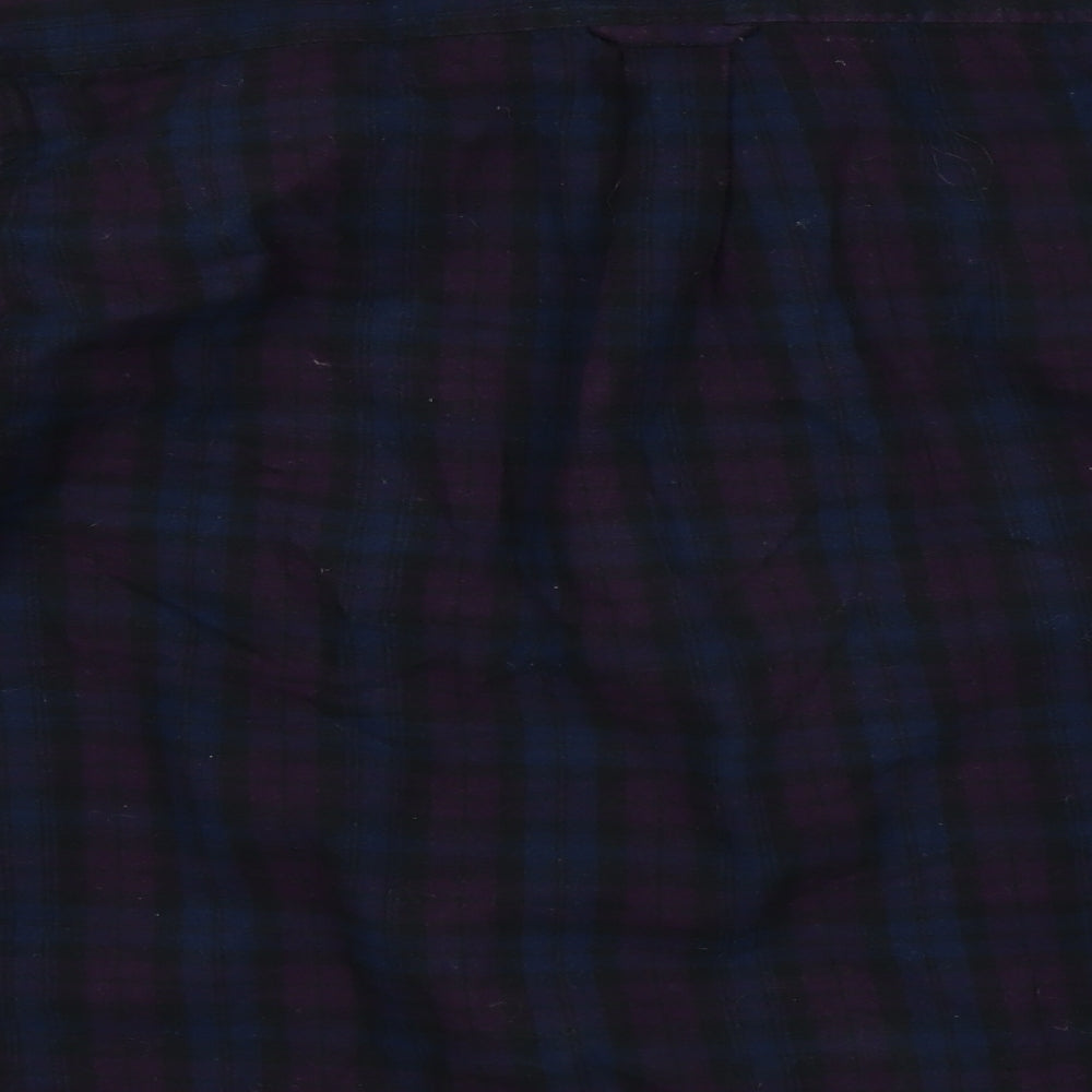 Hoggs of Fife Mens Multicoloured Check   Button-Up Size 18