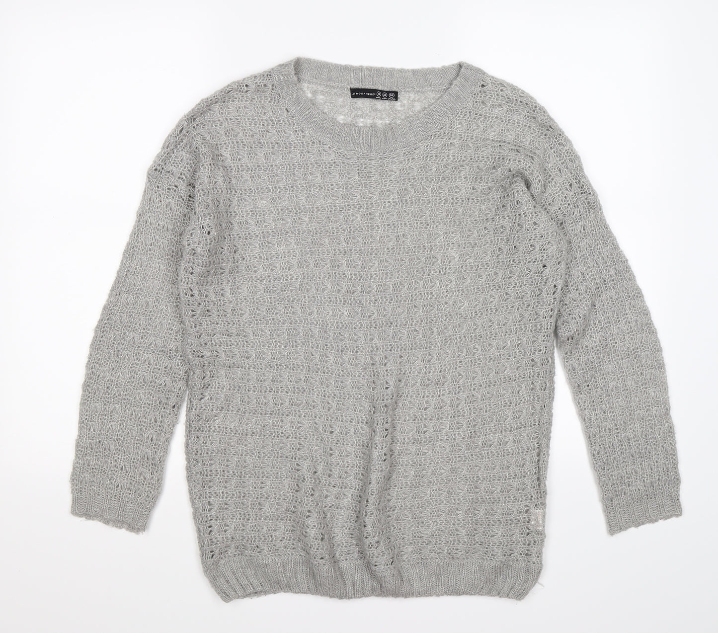 Atmosphere Womens Grey  Knit Pullover Jumper Size 10