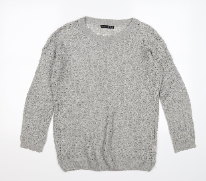 Atmosphere Womens Grey  Knit Pullover Jumper Size 10
