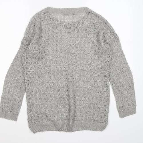 Atmosphere Womens Grey  Knit Pullover Jumper Size 10