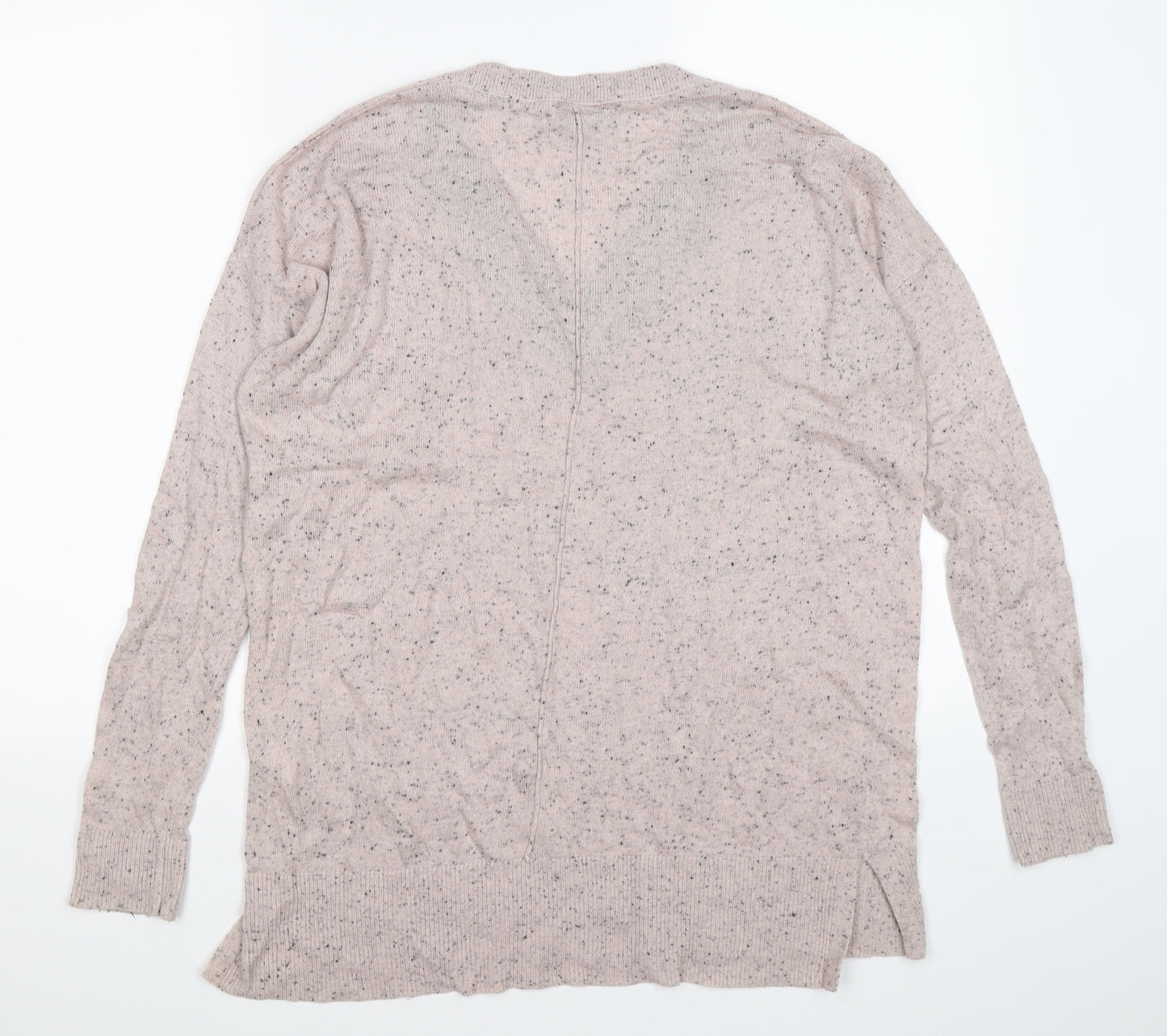Topshop Womens Pink  Knit Pullover Jumper Size 10  - lace trim neckline