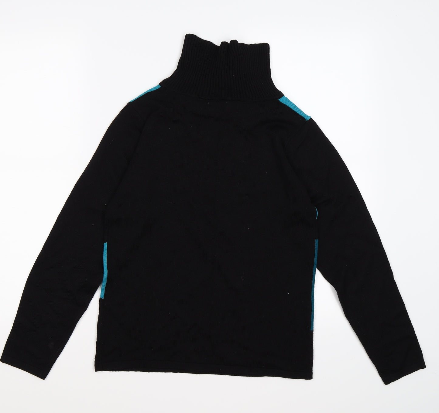 casamia Womens Black Check Knit Pullover Jumper Size S