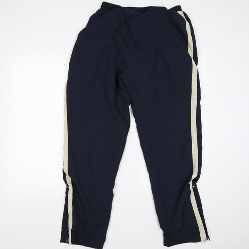 ASICS Mens Blue Striped  Jogger Trousers Size XL L28 in