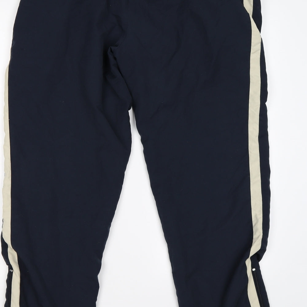 ASICS Mens Blue Striped  Jogger Trousers Size XL L28 in