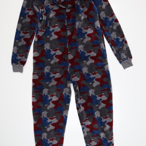 Marks and Spencer Boys Grey Camouflage Fleece  One Piece Size 15-16 Years