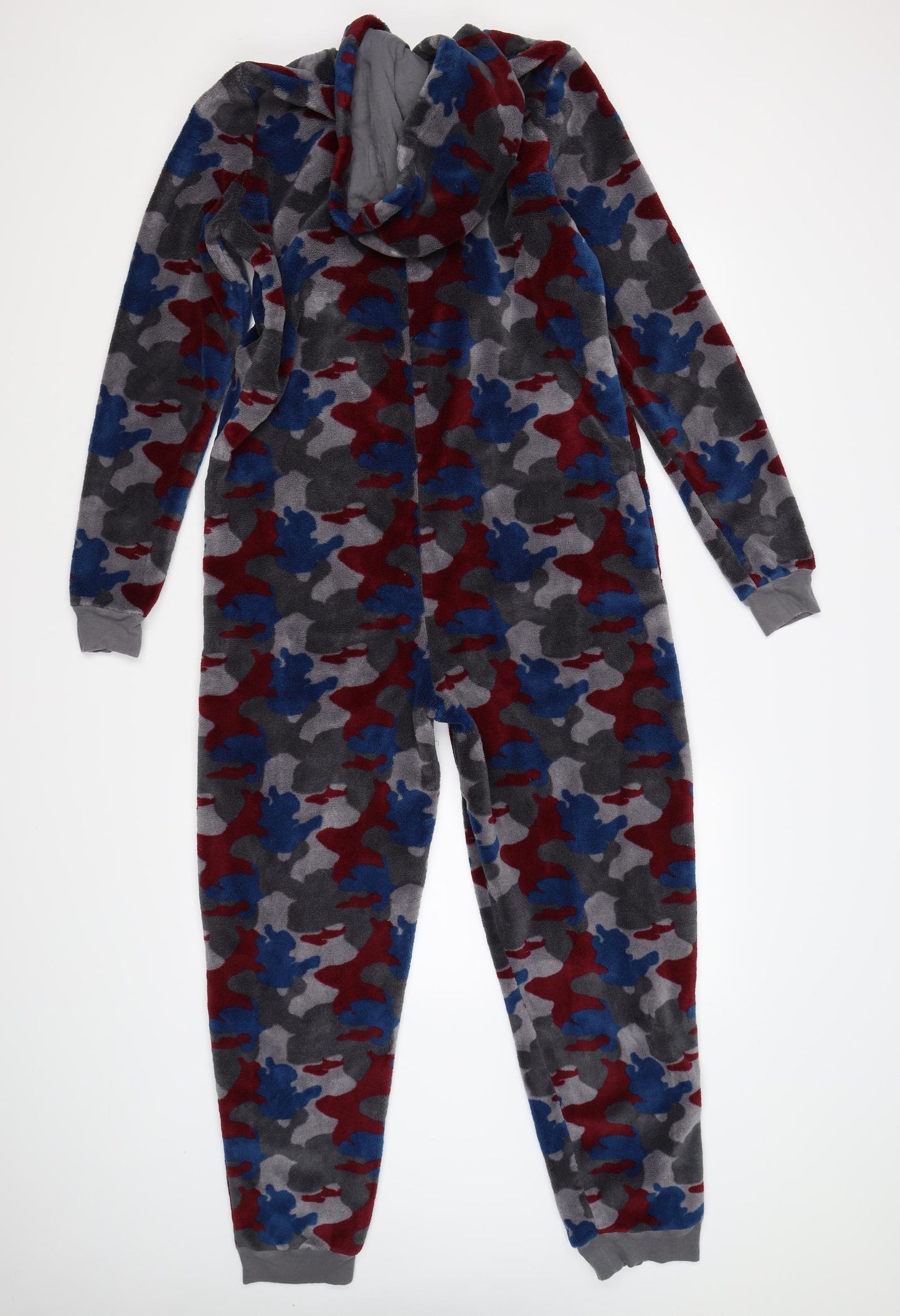 Marks and Spencer Boys Grey Camouflage Fleece  One Piece Size 15-16 Years