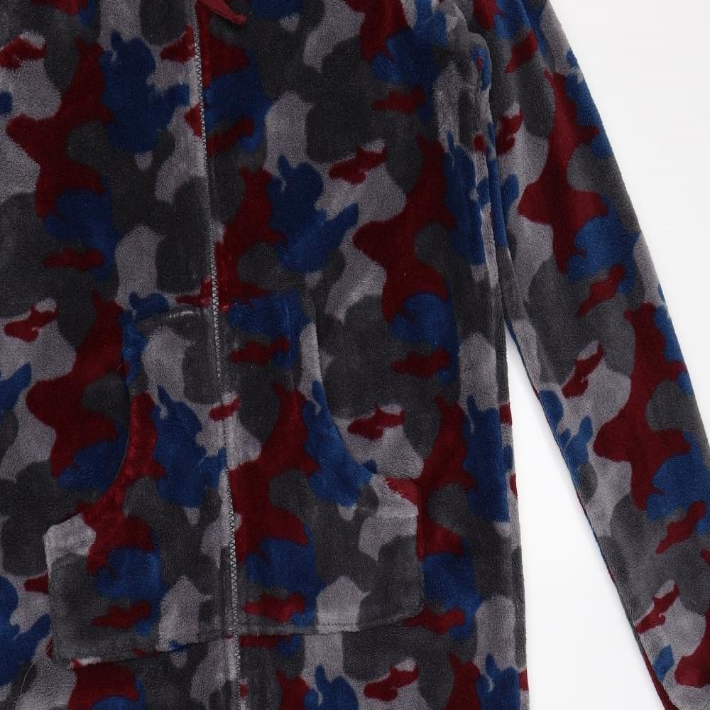 Marks and Spencer Boys Grey Camouflage Fleece  One Piece Size 15-16 Years