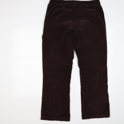 Bonobos Womens Brown Striped Corduroy Bootcut Jeans Size 16 L28 in