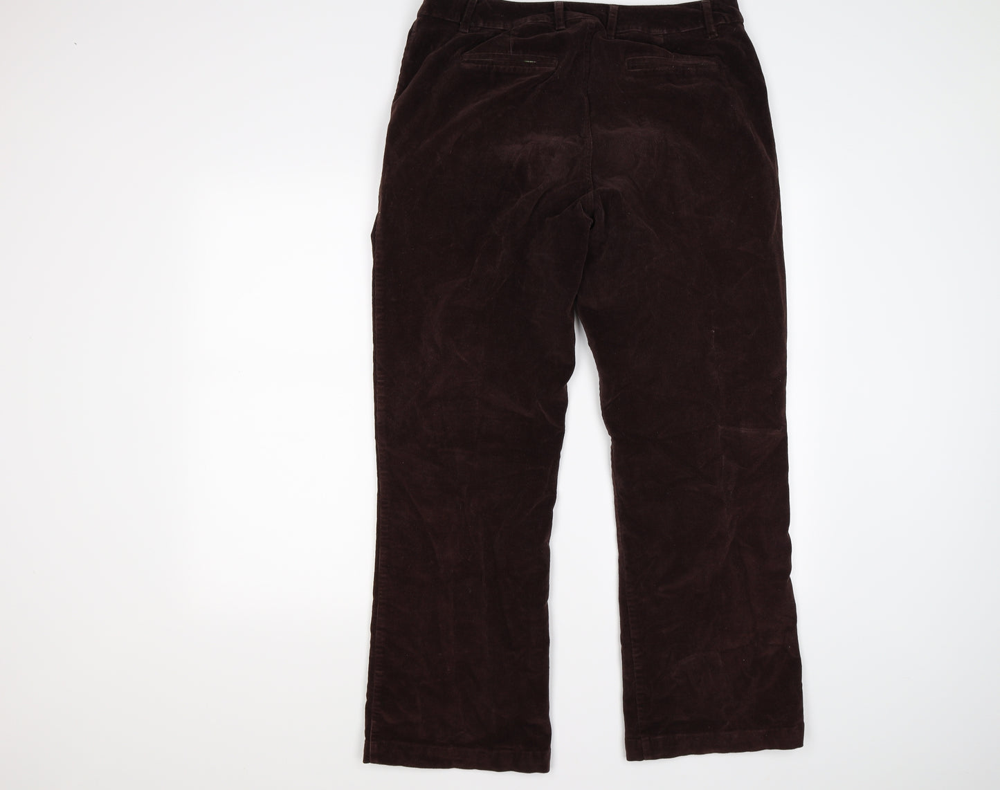 Bonobos Womens Brown Striped Corduroy Bootcut Jeans Size 16 L28 in